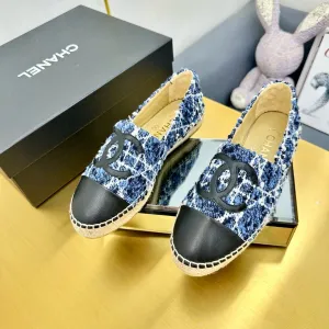 CC 25s Slip–on Espadrilles Blue Tweed 297822