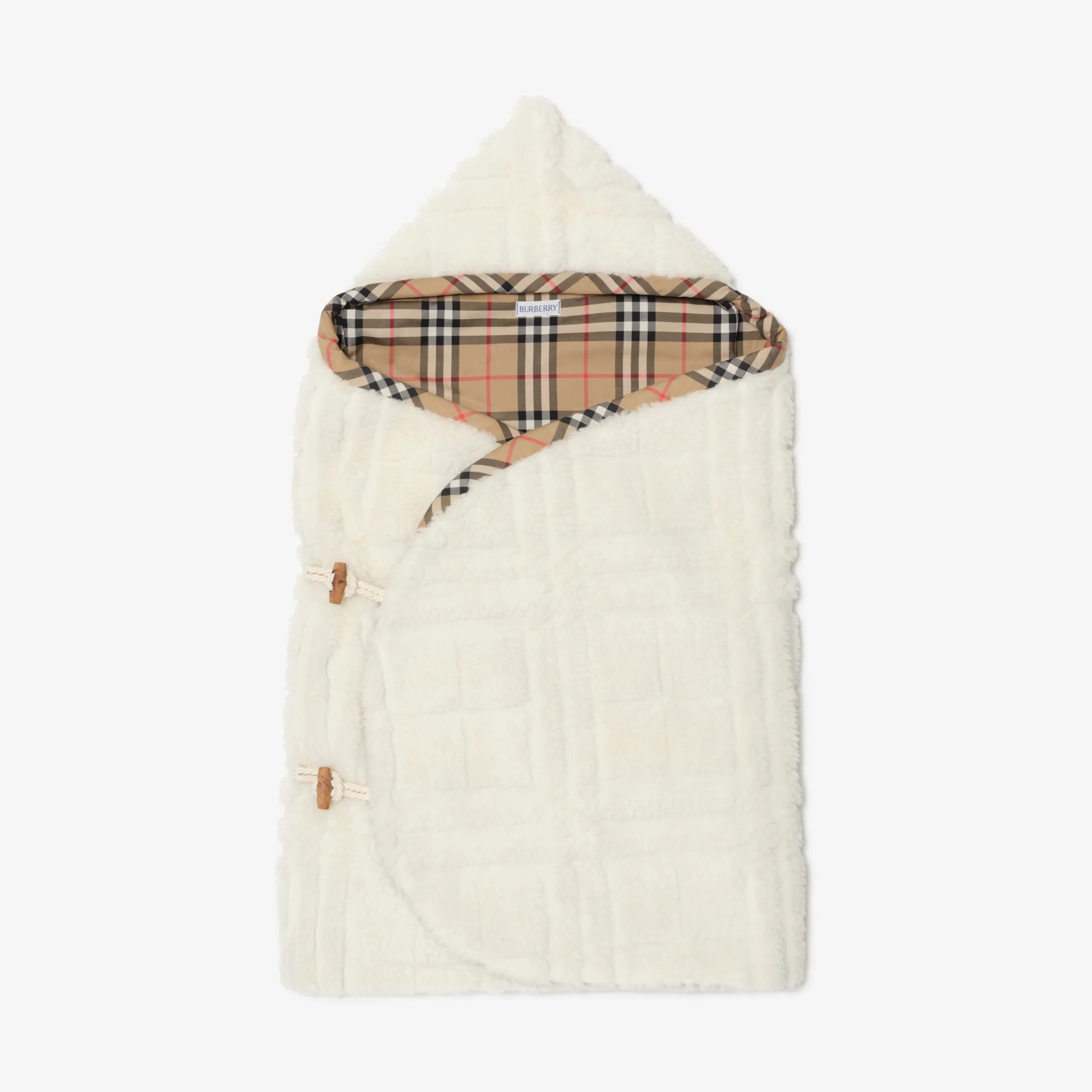 Check Fleece Baby Nest