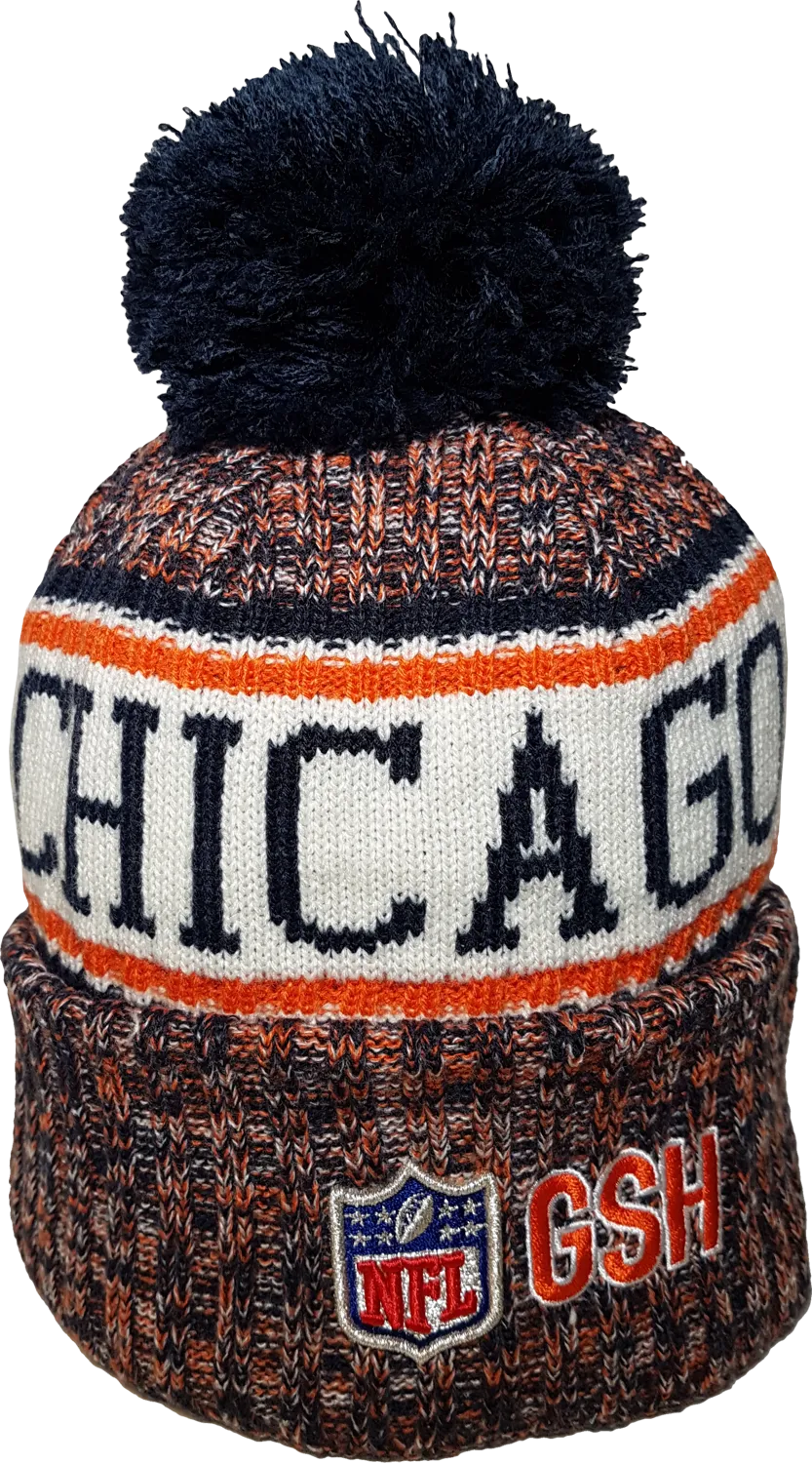 Chicago Bears Fleece Lined Pom Toque