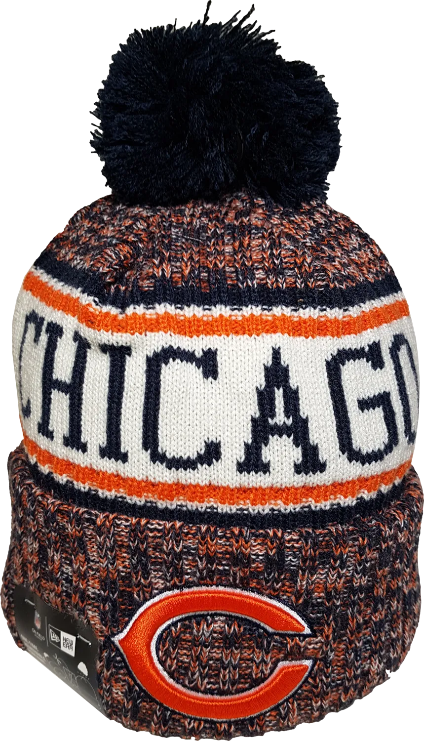 Chicago Bears Fleece Lined Pom Toque