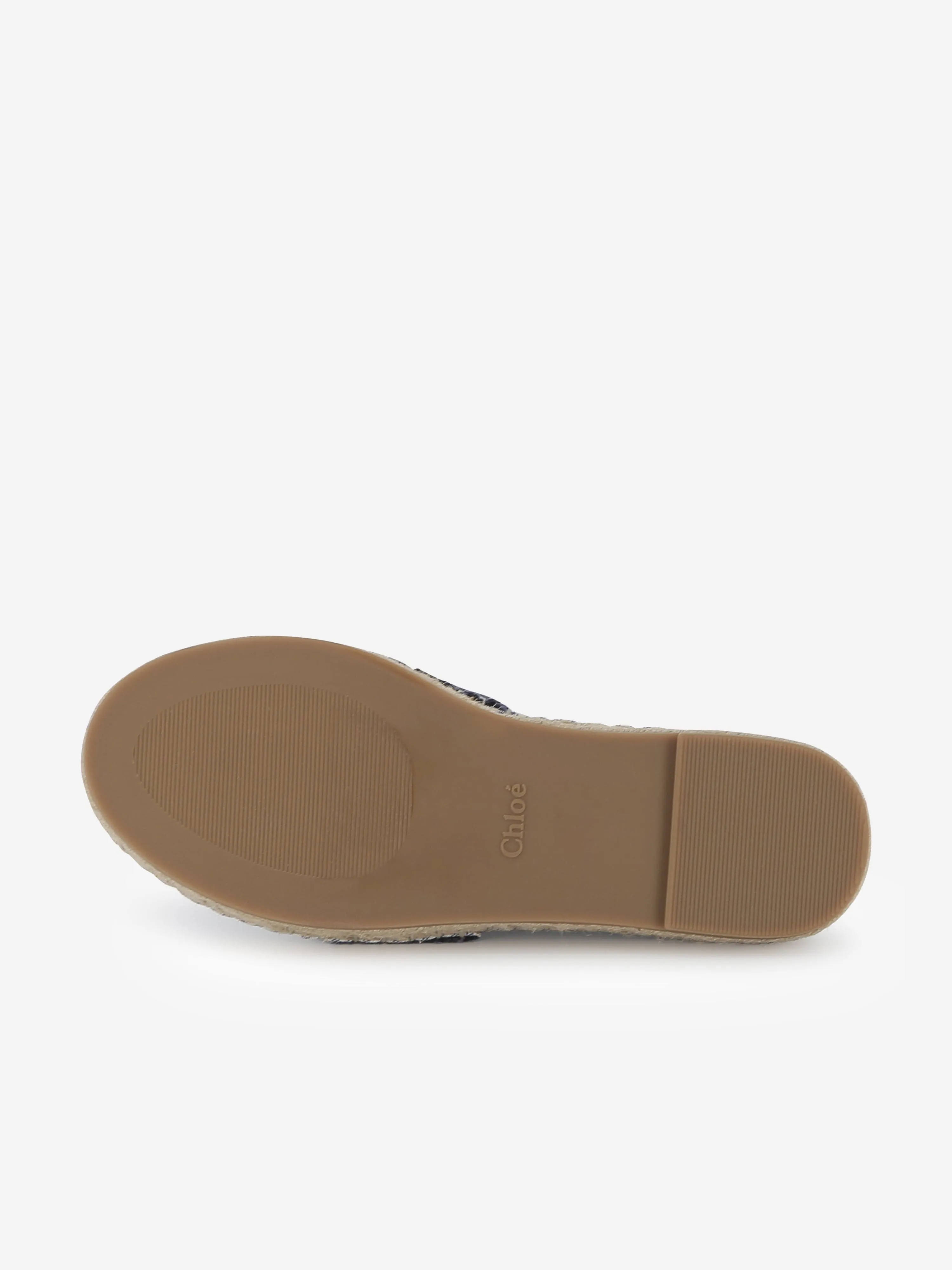 Chloé Girls Logo Espadrilles in Blue