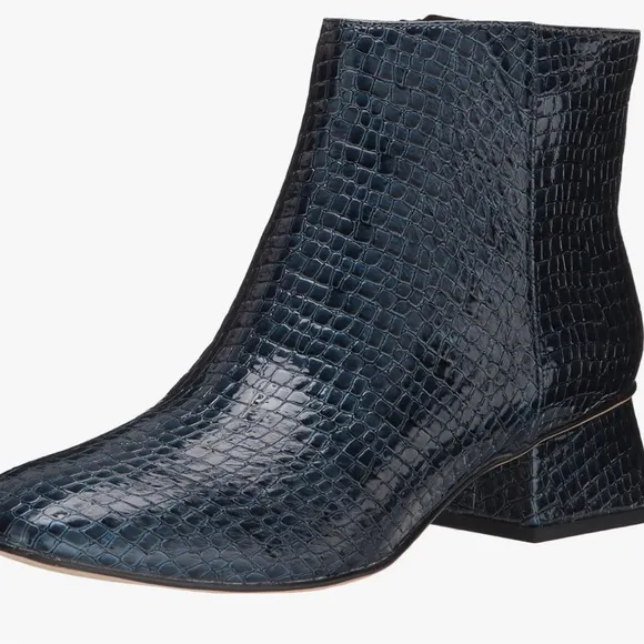 CIRCUS NY by SAM EDELMAN DAYSI ANKLE BOOTS WOMEN FAUX LEATHER CROCODILE PRINT 7
