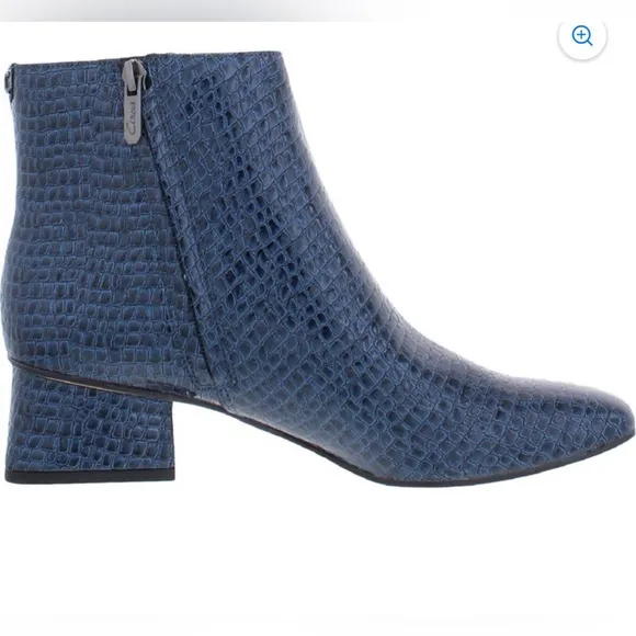 CIRCUS NY by SAM EDELMAN DAYSI ANKLE BOOTS WOMEN FAUX LEATHER CROCODILE PRINT 7