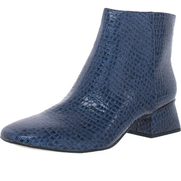 CIRCUS NY by SAM EDELMAN DAYSI ANKLE BOOTS WOMEN FAUX LEATHER CROCODILE PRINT 7