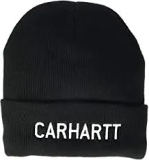 CL104540--Black Toque-Carhartt Knit Fleece Lined Beanie