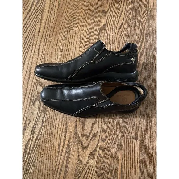 Cole Haan Air Black Bicycle Toe Contrast Stitch Slip‎ On Loafer Mens 8M