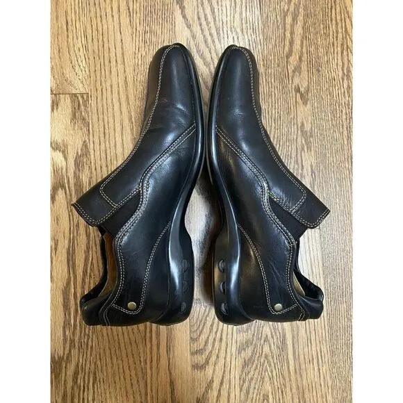 Cole Haan Air Black Bicycle Toe Contrast Stitch Slip‎ On Loafer Mens 8M