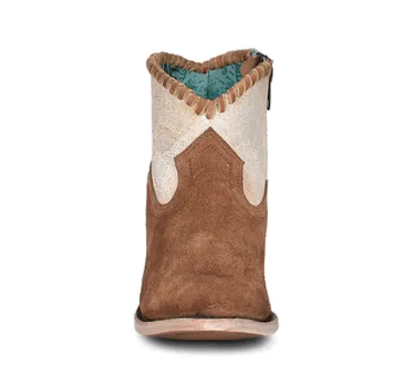 Corral Women's Sand Woven Zipper Ankle Boot