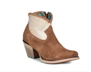 Corral Women's Sand Woven Zipper Ankle Boot