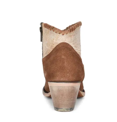 Corral Women's Sand Woven Zipper Ankle Boot