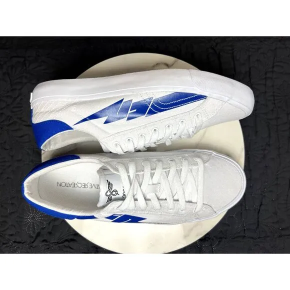 CREATIVE RECREATION Mens Zeus Canvas Sneakers Blue Logo SZ 11: NWOT/No Box
