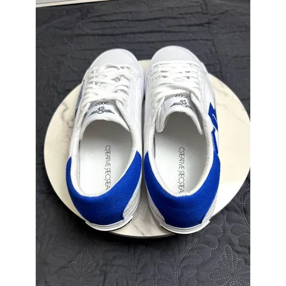 CREATIVE RECREATION Mens Zeus Canvas Sneakers Blue Logo SZ 11: NWOT/No Box