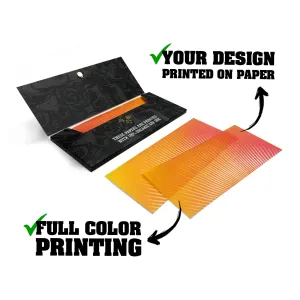 Custom Printed Rolling Paper (Flat Sheet Booklet   Magnets)