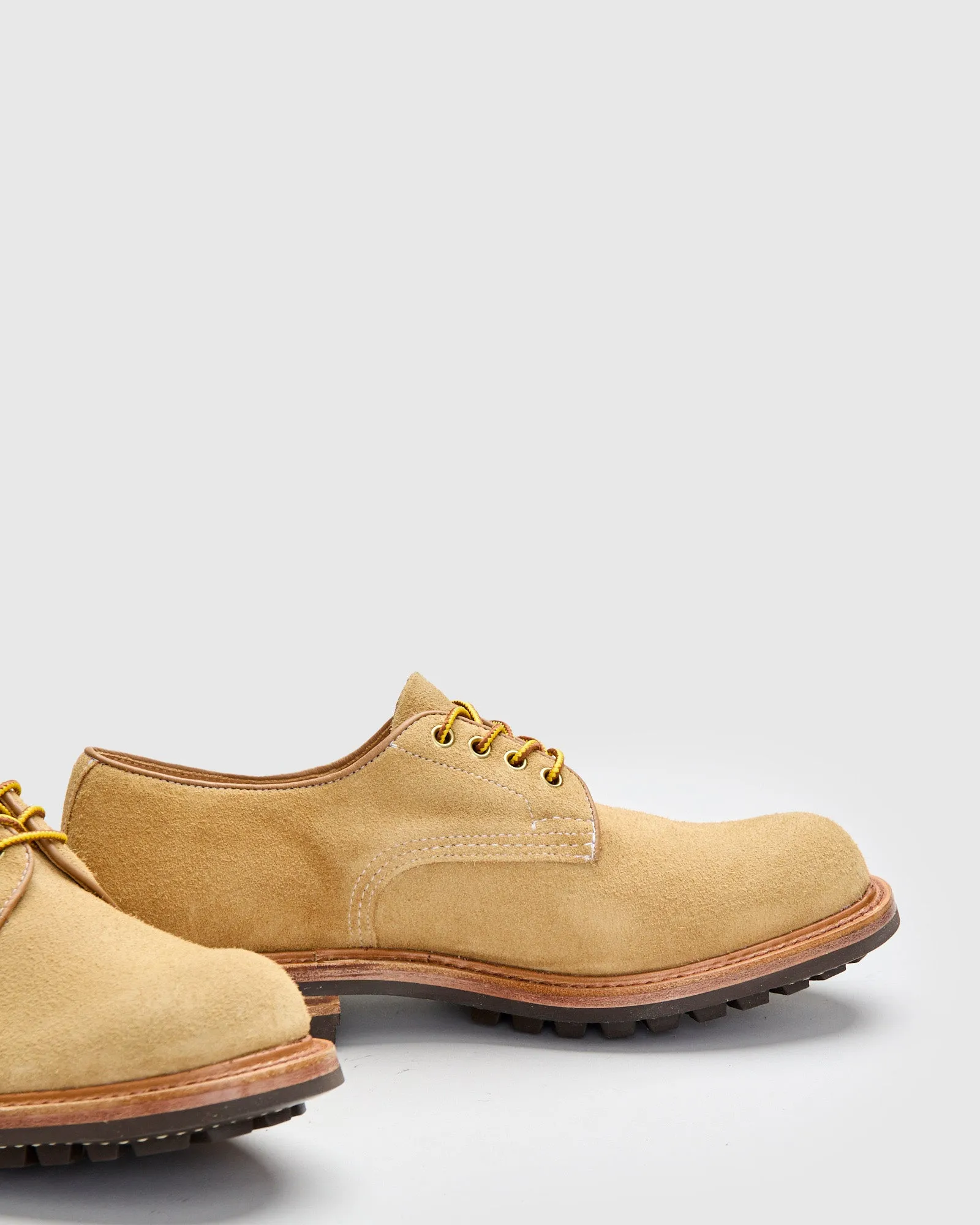 Daniel Work Shoe in Tan Hairy Suede