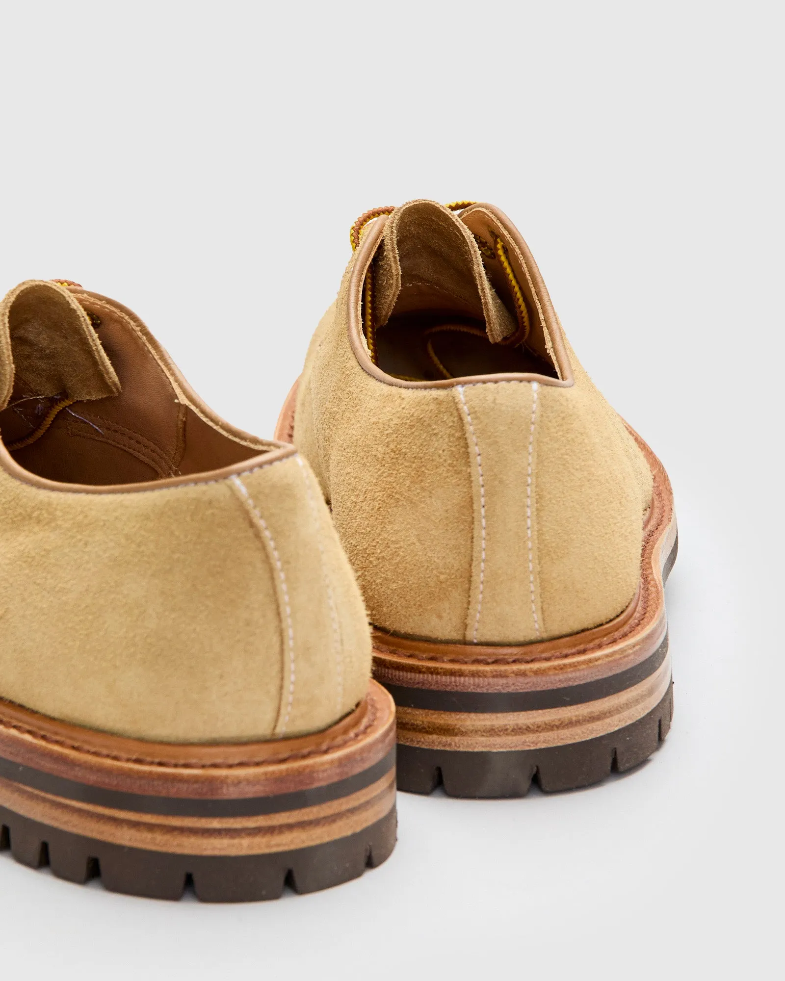 Daniel Work Shoe in Tan Hairy Suede