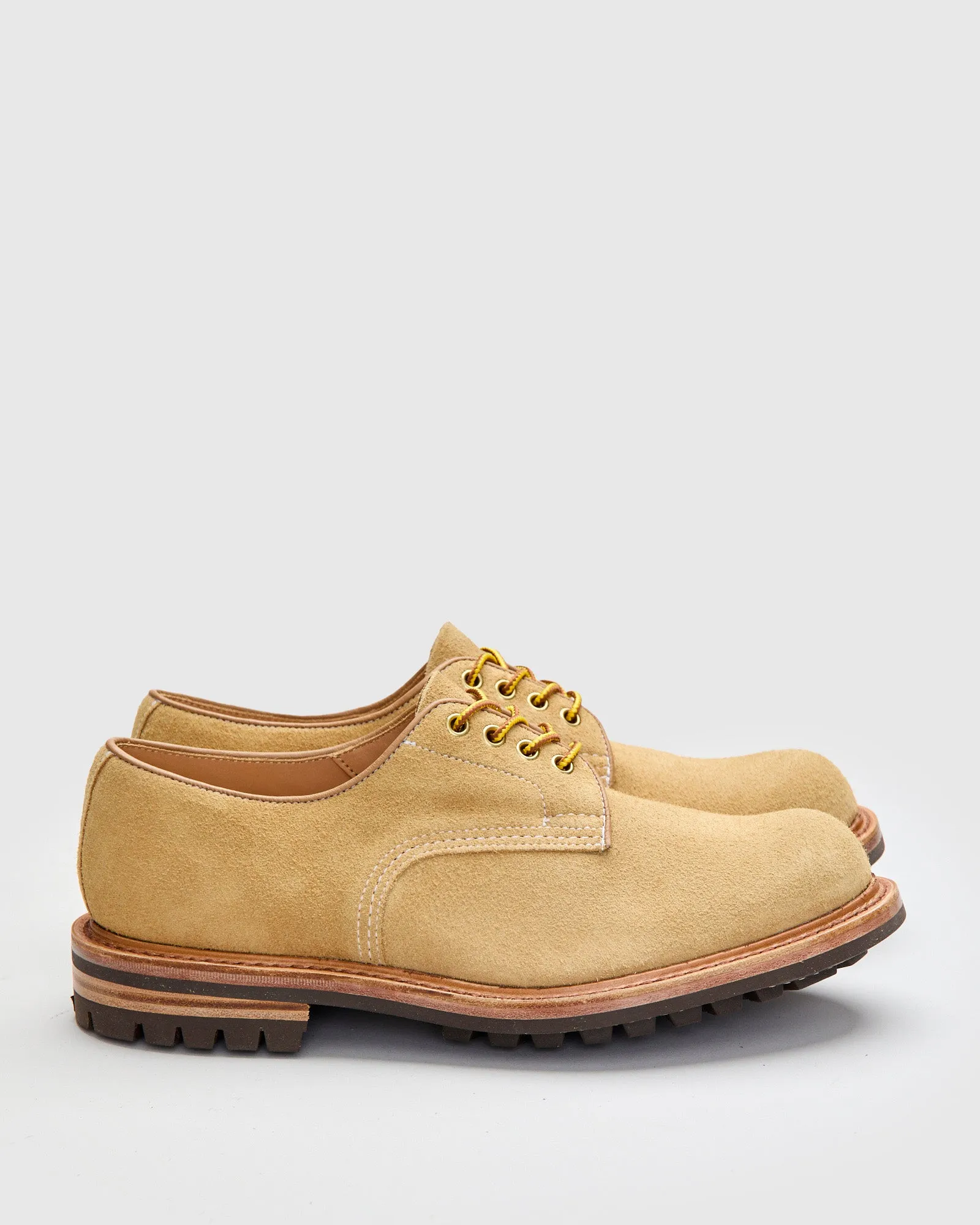 Daniel Work Shoe in Tan Hairy Suede