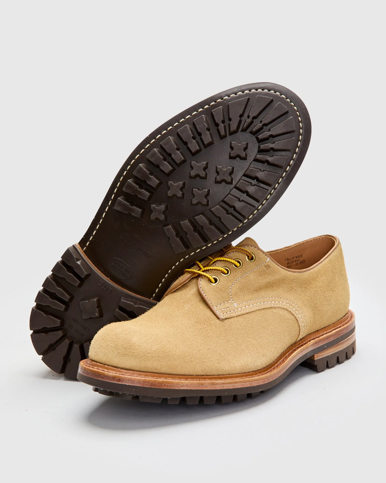Daniel Work Shoe in Tan Hairy Suede
