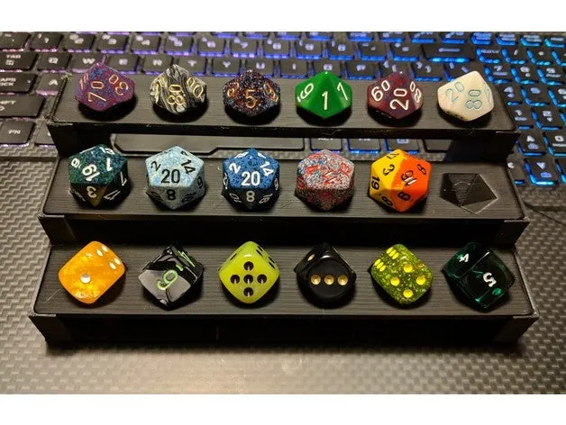 Dice Display Benches for Dice Collectors - Dungeons and Dragons