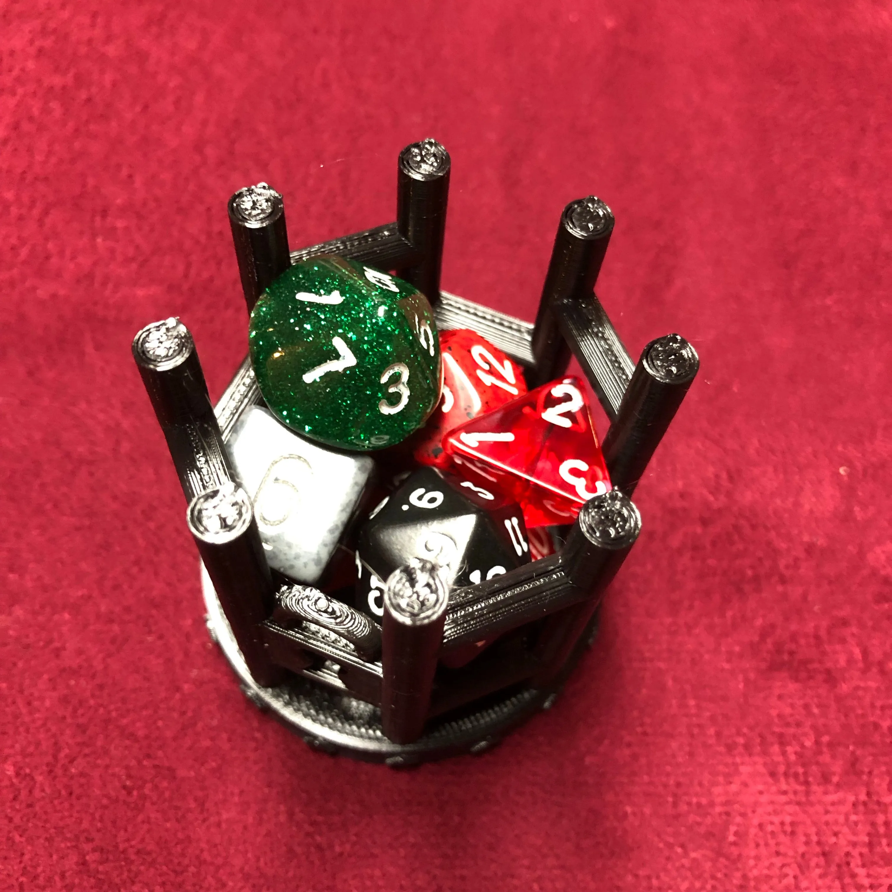 Dice Jail Prison for Misbehaving Dice : 3 Sizes: 2 to 12 Dice - Dungeons and Dragons - 3D Printed