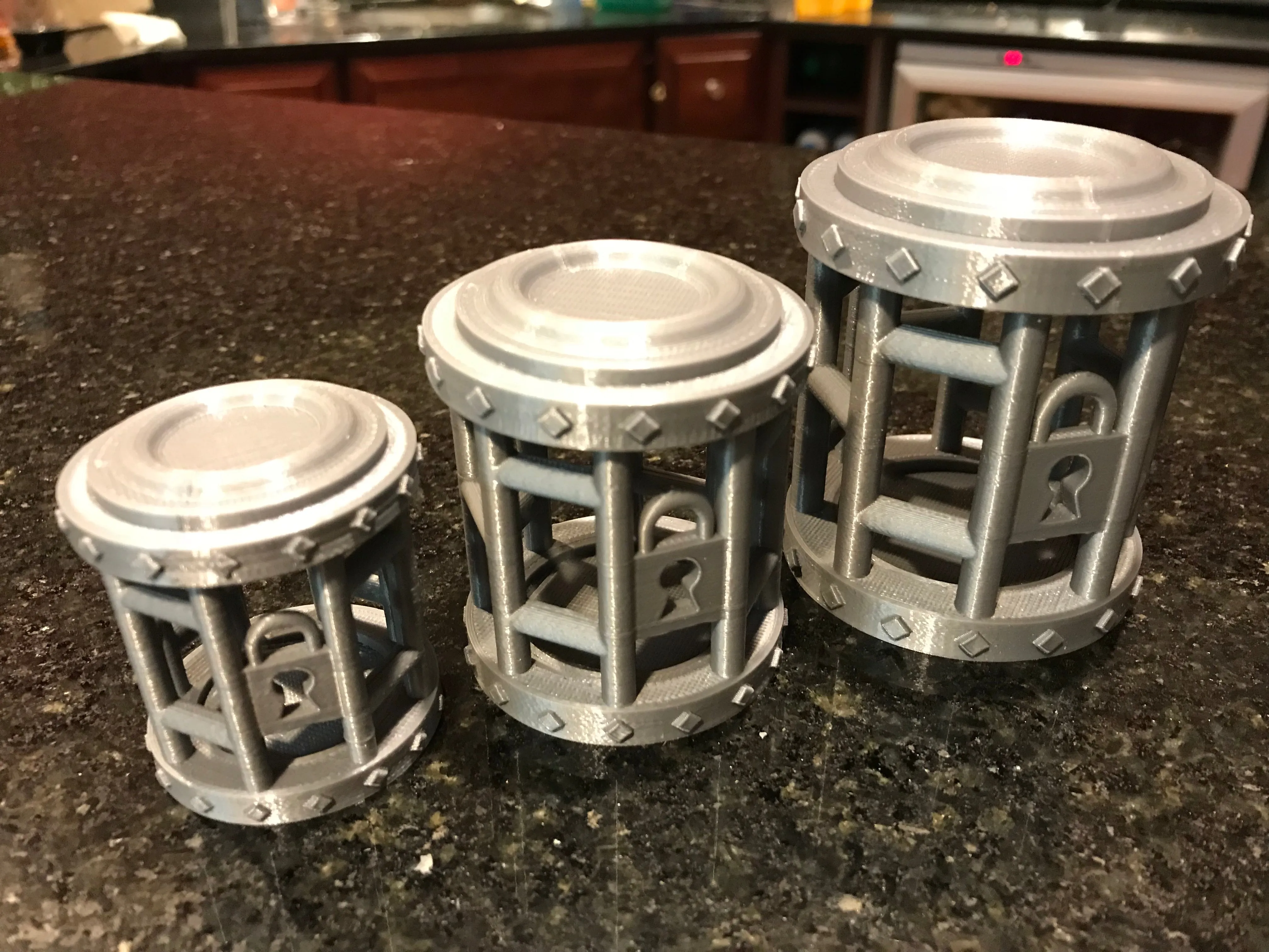 Dice Jail Prison for Misbehaving Dice : 3 Sizes: 2 to 12 Dice - Dungeons and Dragons - 3D Printed
