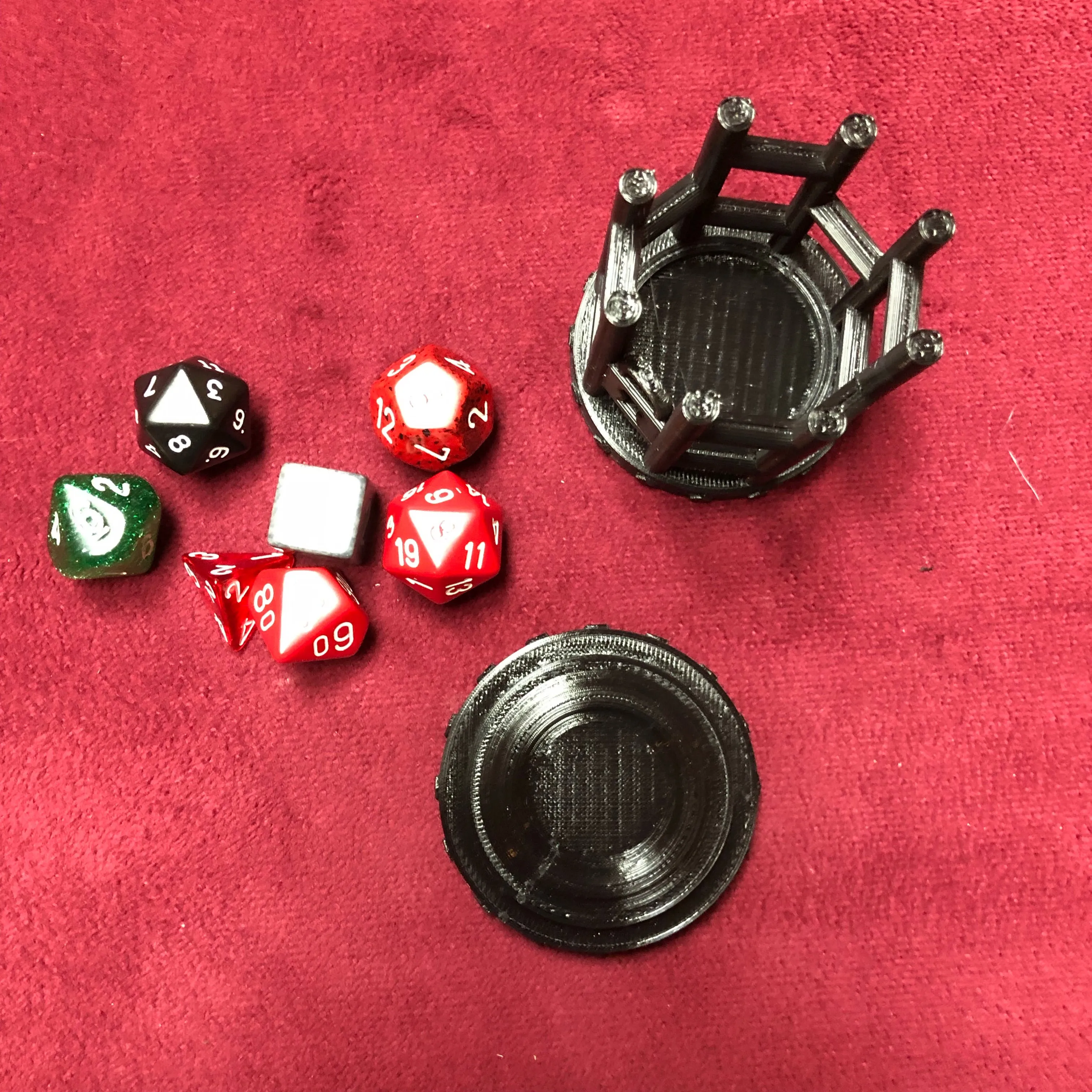 Dice Jail Prison for Misbehaving Dice : 3 Sizes: 2 to 12 Dice - Dungeons and Dragons - 3D Printed