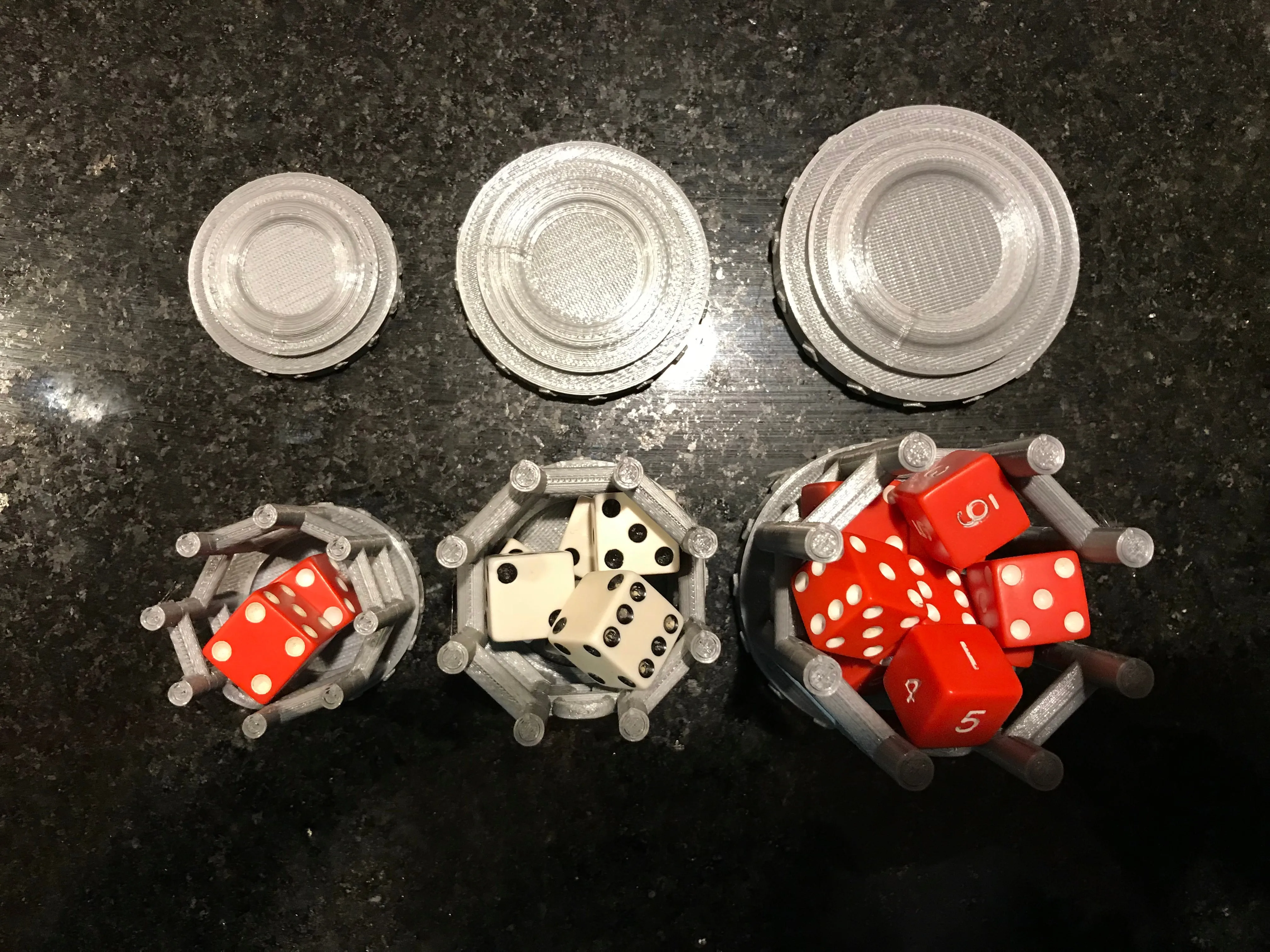 Dice Jail Prison for Misbehaving Dice : 3 Sizes: 2 to 12 Dice - Dungeons and Dragons - 3D Printed