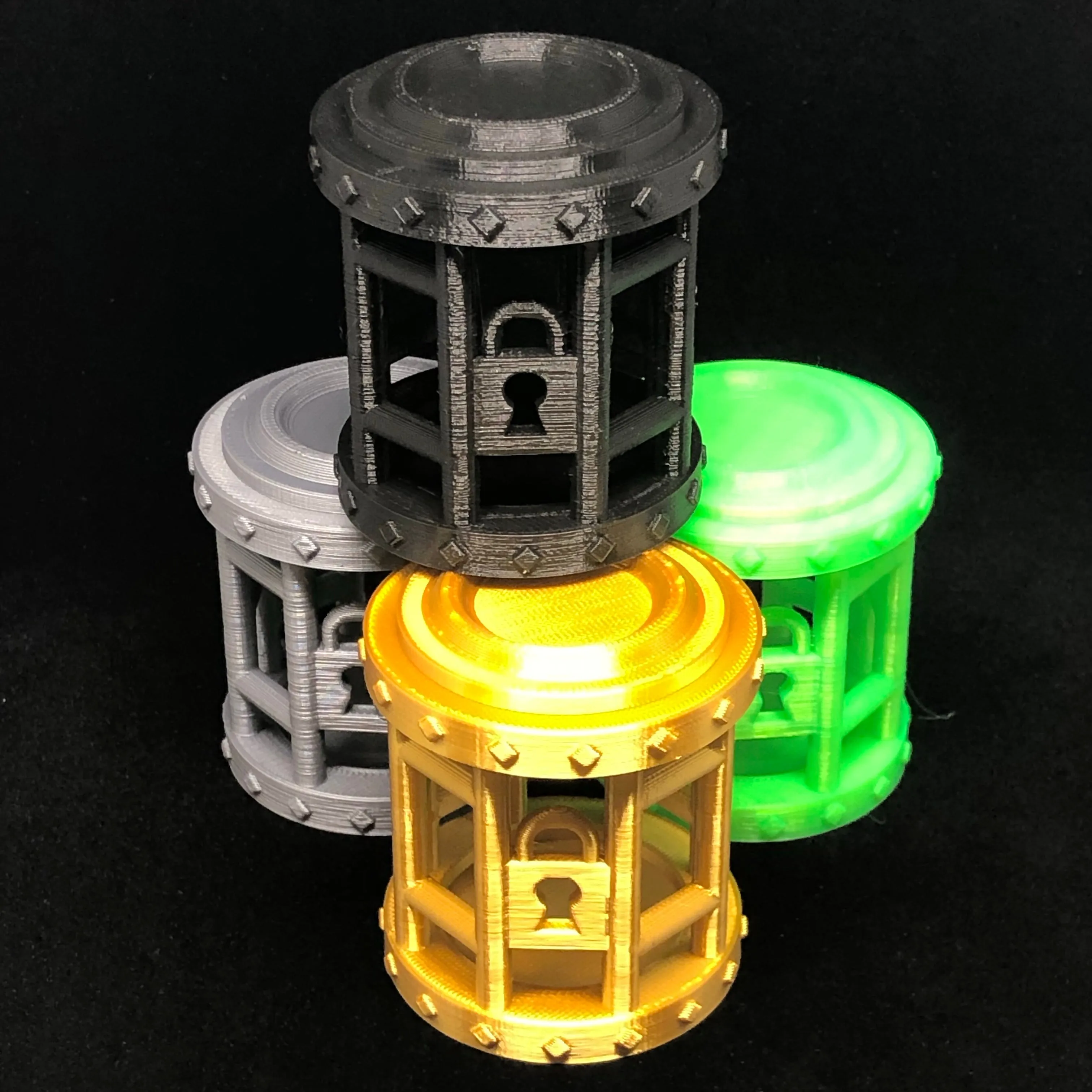 Dice Jail Prison for Misbehaving Dice : 3 Sizes: 2 to 12 Dice - Dungeons and Dragons - 3D Printed