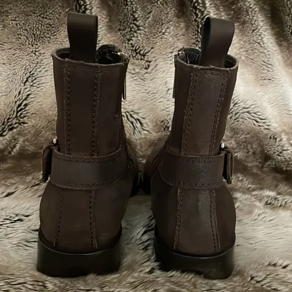 Donald J. Planer Western Josh brown suede boots size 8