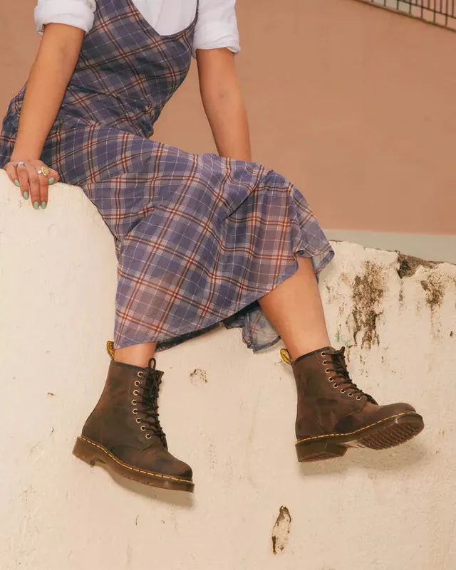 Dr. Martens 1460 Brown Leather Ankle Boots Crazy Horse