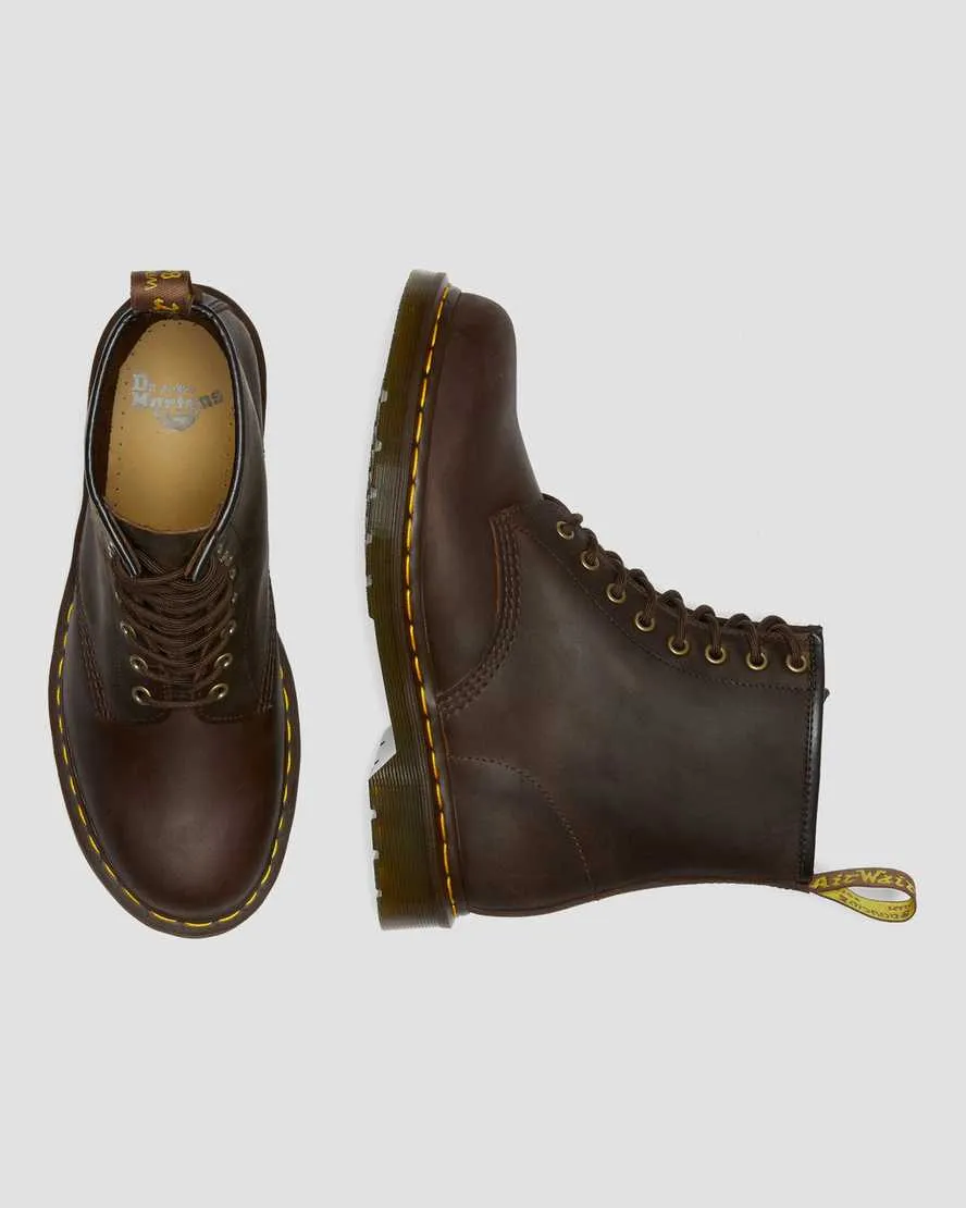 Dr. Martens 1460 Brown Leather Ankle Boots Crazy Horse