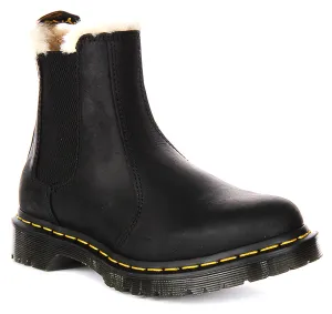 Dr Martens 2976 Leonore In Black Fur Lined