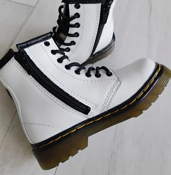 Dr Martens NEW Toddler 1460 Leather Lace Up Boots