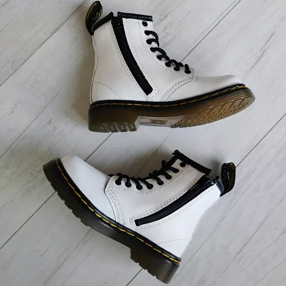 Dr Martens NEW Toddler 1460 Leather Lace Up Boots