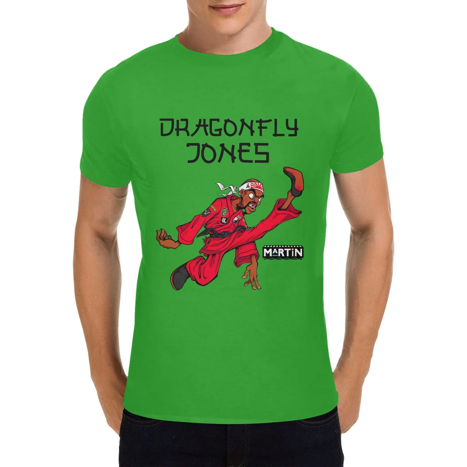 Dragonfly Jones Kick Men's T-shirt 100% Cotton