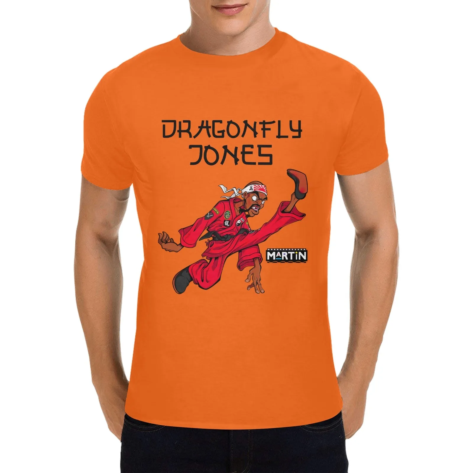 Dragonfly Jones Kick Men's T-shirt 100% Cotton