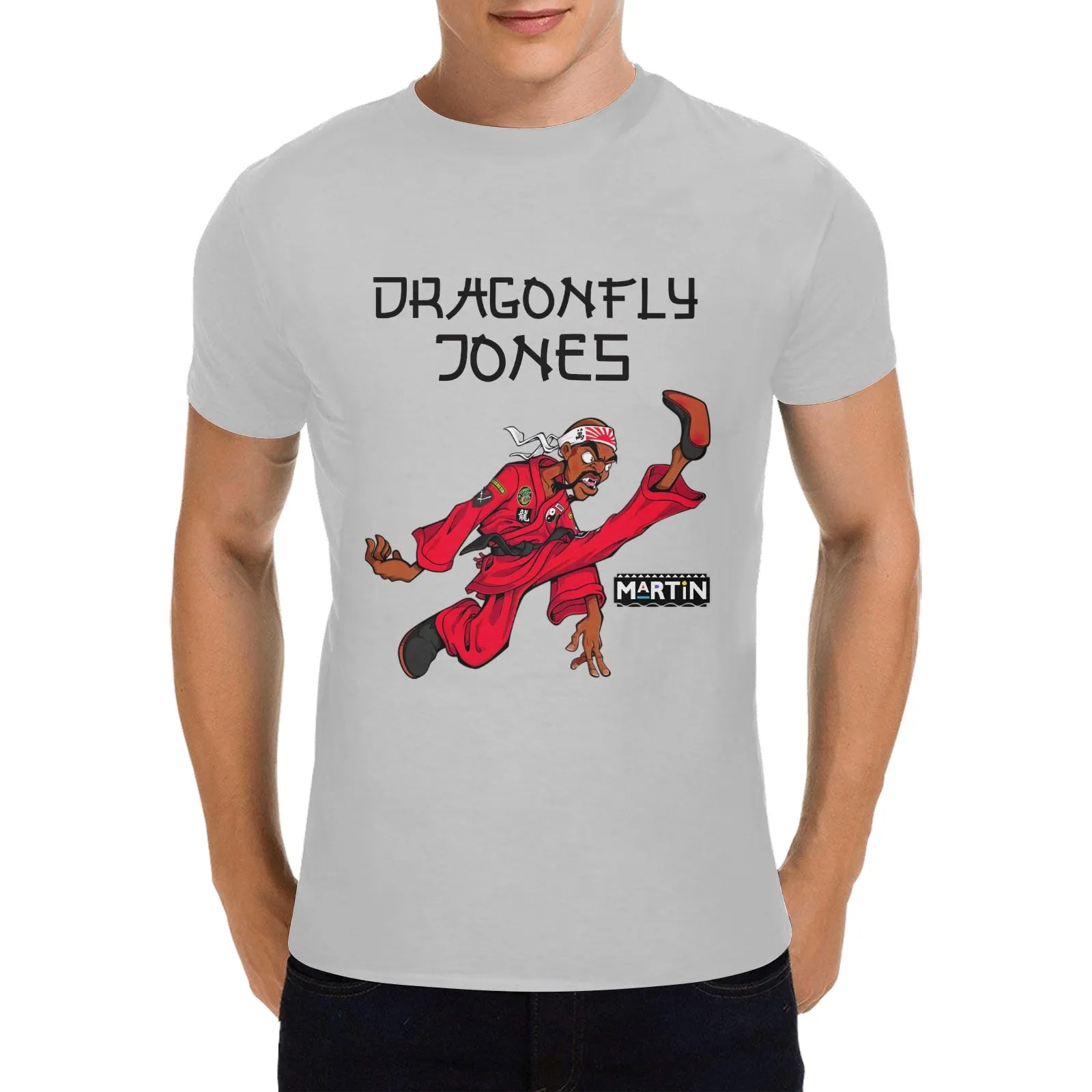Dragonfly Jones Kick Men's T-shirt 100% Cotton
