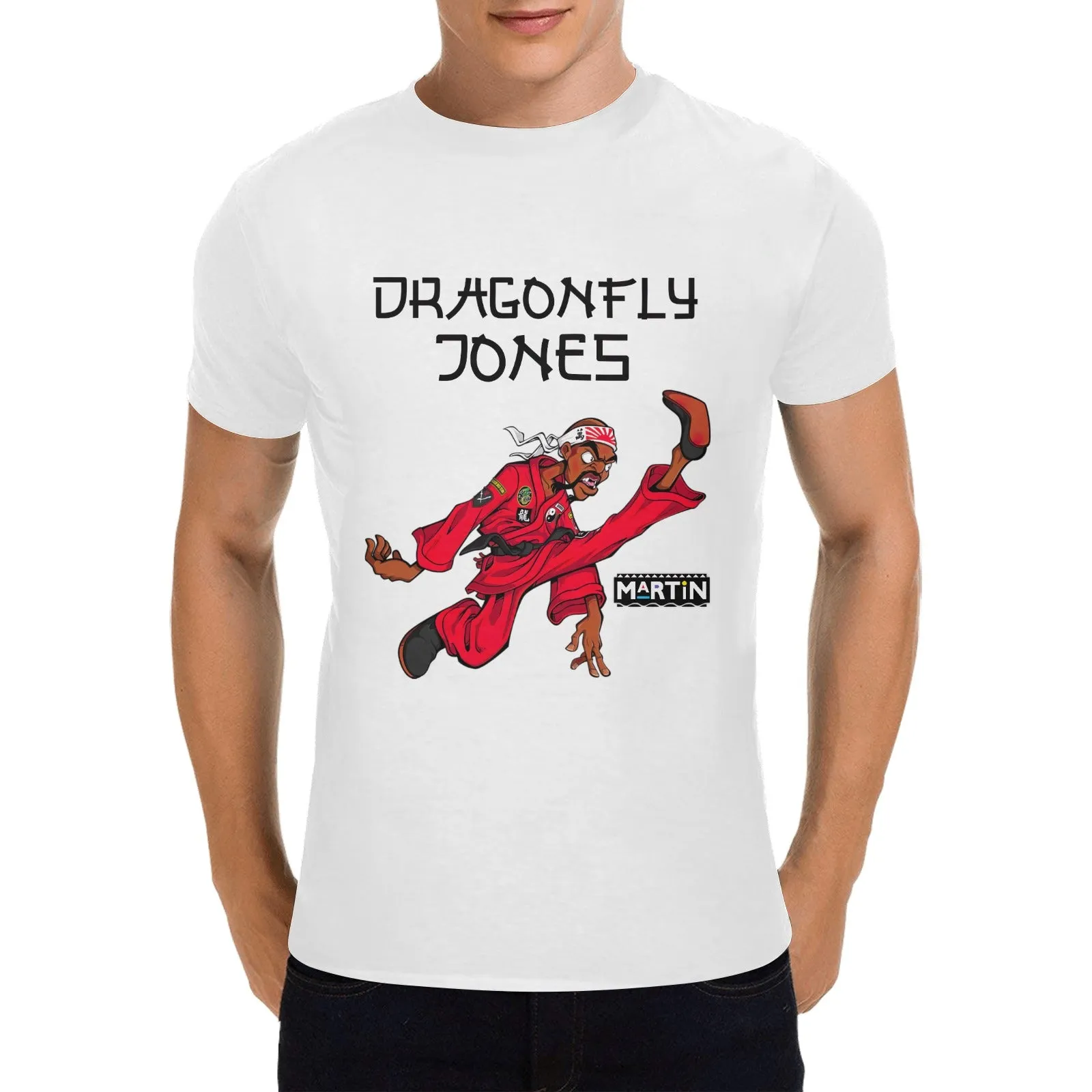 Dragonfly Jones Kick Men's T-shirt 100% Cotton