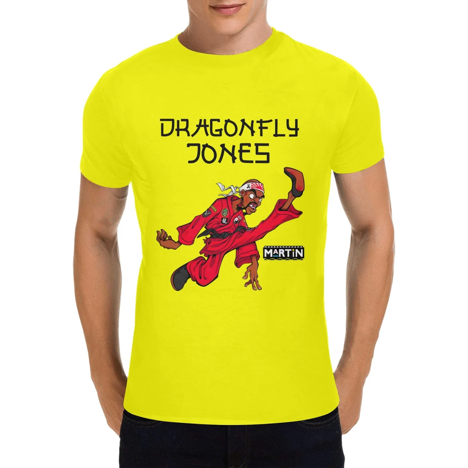 Dragonfly Jones Kick Men's T-shirt 100% Cotton
