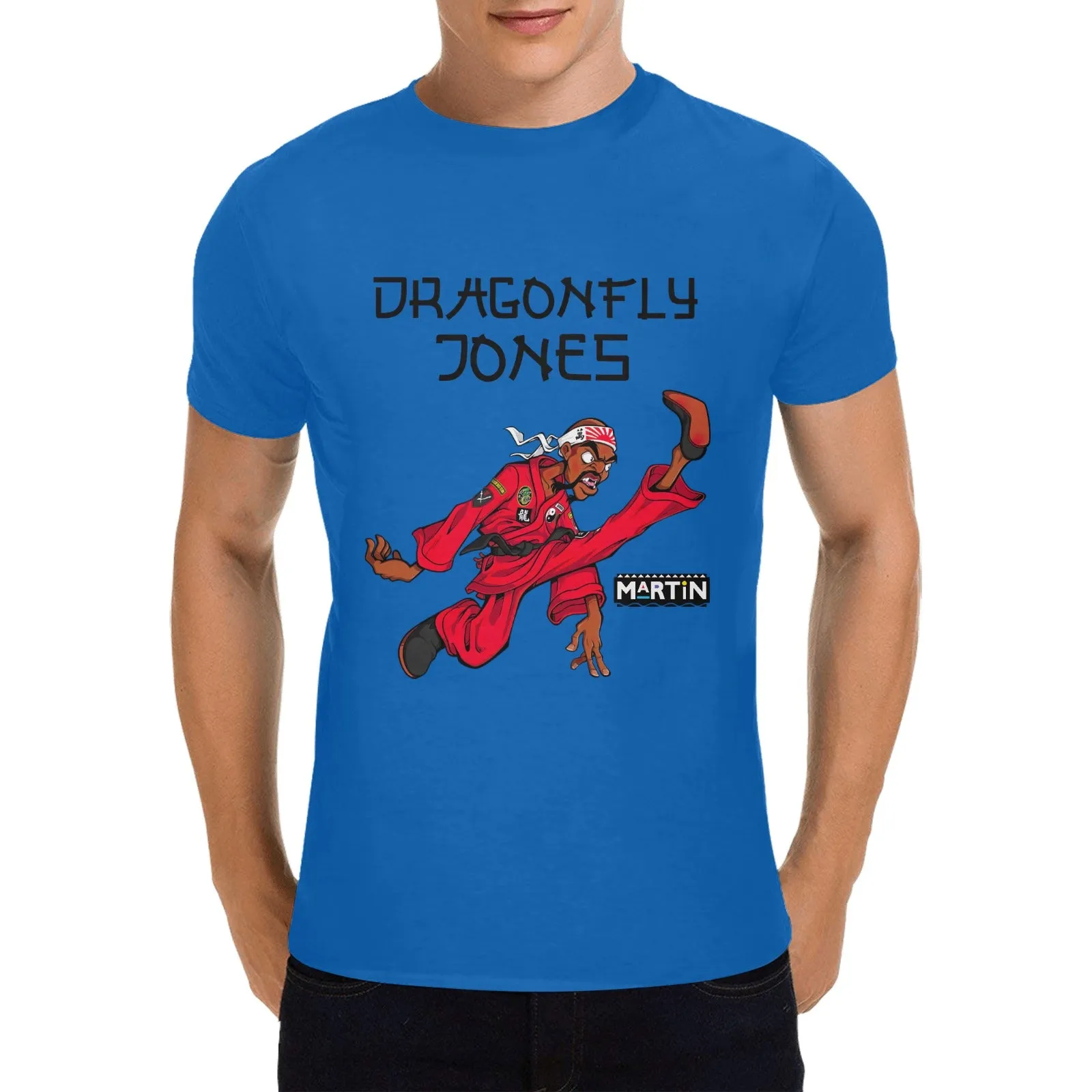 Dragonfly Jones Kick Men's T-shirt 100% Cotton