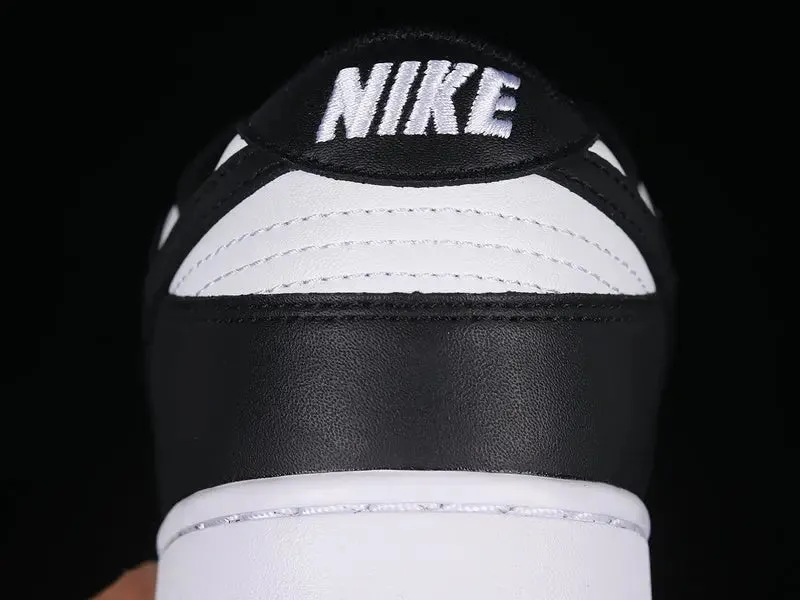 Dunk Style Retro Sneakers - White & Black