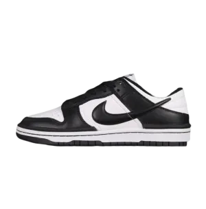 Dunk Style Retro Sneakers - White & Black