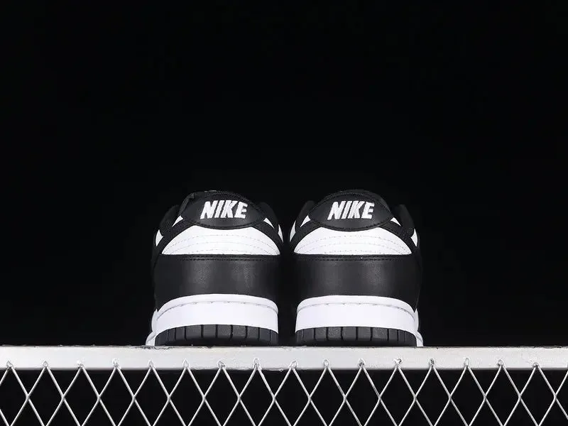 Dunk Style Retro Sneakers - White & Black