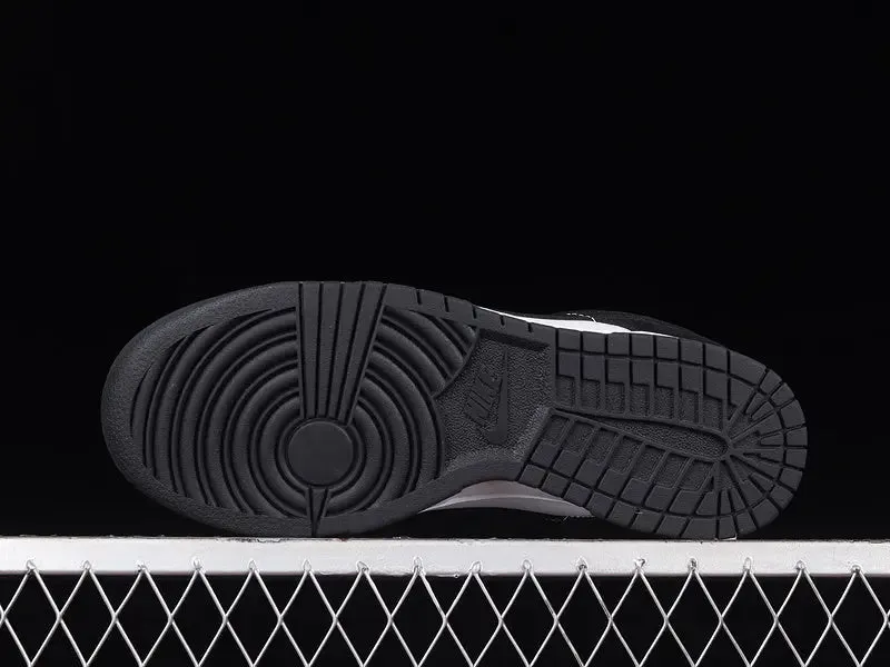 Dunk Style Retro Sneakers - White & Black