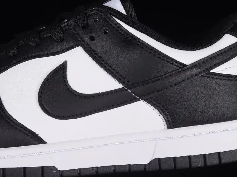 Dunk Style Retro Sneakers - White & Black