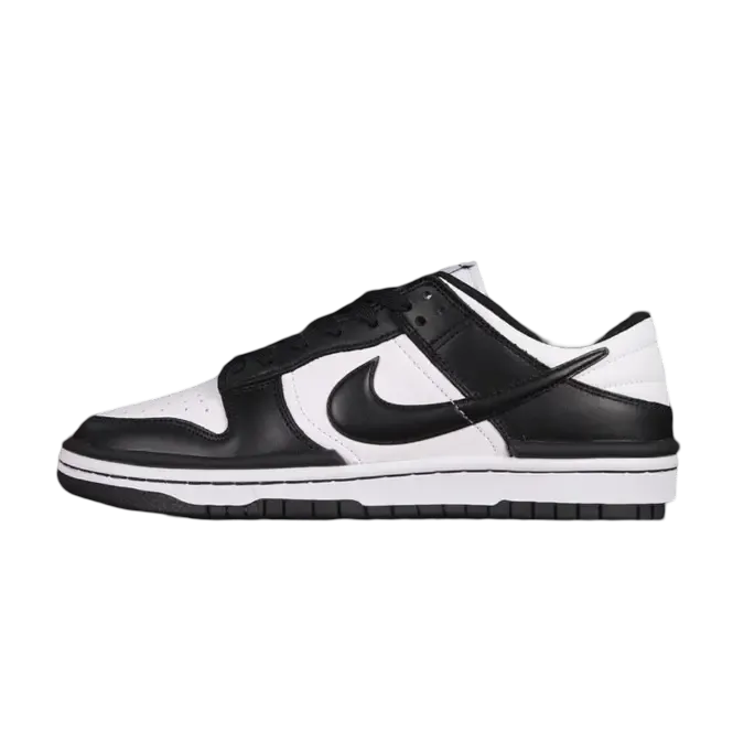 Dunk Style Retro Sneakers - White & Black