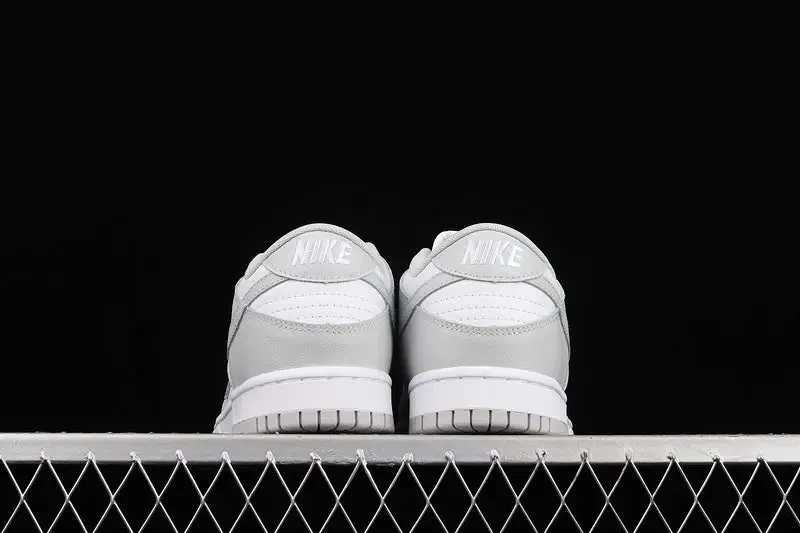 Dunk Style Retro Sneakers - White & Grey Fog