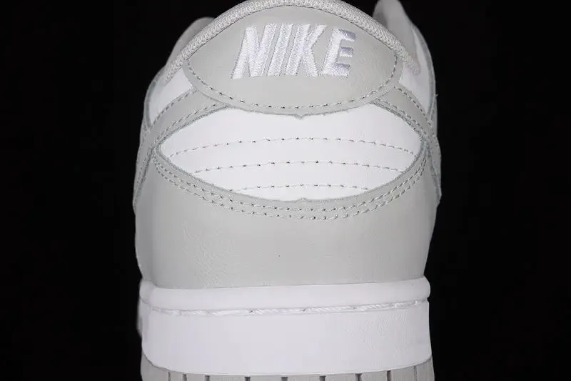 Dunk Style Retro Sneakers - White & Grey Fog