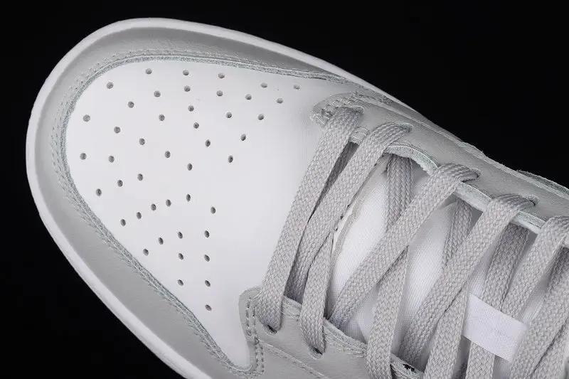 Dunk Style Retro Sneakers - White & Grey Fog