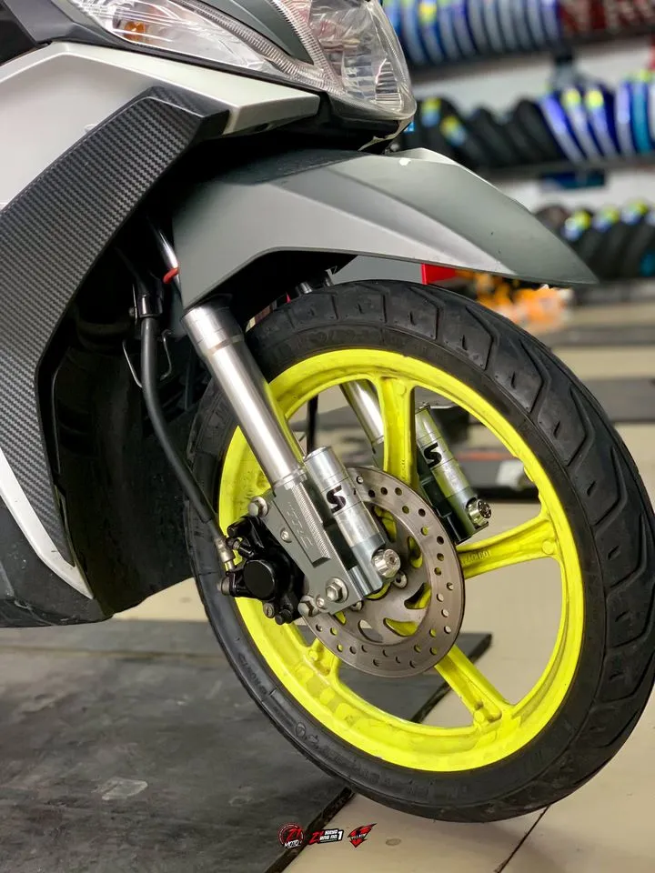 E - TRC S-TECH FRONT SHOCK MIO / FINO / SOULTY (SILVER)