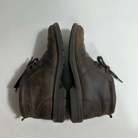 ECCO Turn Brown Leather Gore-Tex Chukka Boots Mens EU 41 US 7-7,5 ( Fits Like 8)